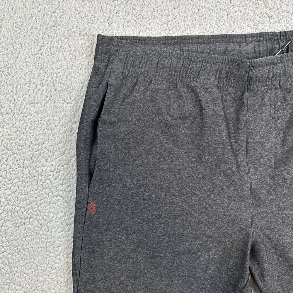 RHONE Guru Lounge Pants Men Large Black Slim Stretch Tech Performance 100145